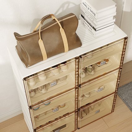 SHOE ORGANIZER SAVES SPACE - KEEP SHOES TIDY + CLEAN